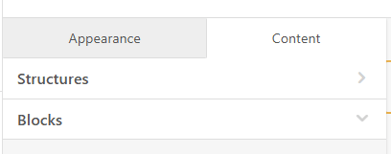 Screenshot of the Appearance tab.