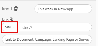 A screenshot showing where you can add the link to your anchor