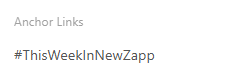 Screenshot showing how the anchor link will be displayed in the link list
