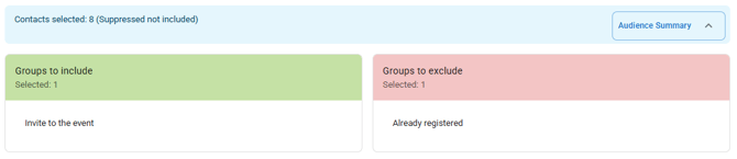 Screenshot of the Audience Summary