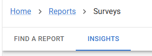 Screenshot of where you can find that Insights tab