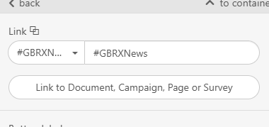 Screenshot of the anchor link once it's been set